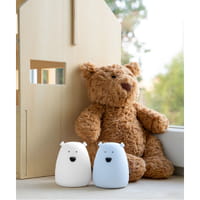 Rabbit & Friends Mini Bear Lampjes Set - Wit & Arctic Blauw
