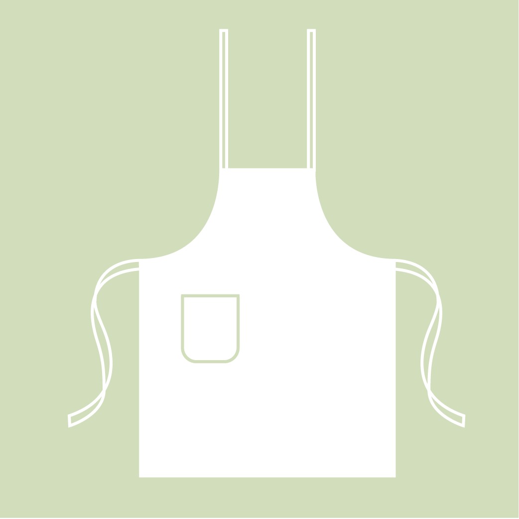 Ladies' Apron - Seeds Aqua