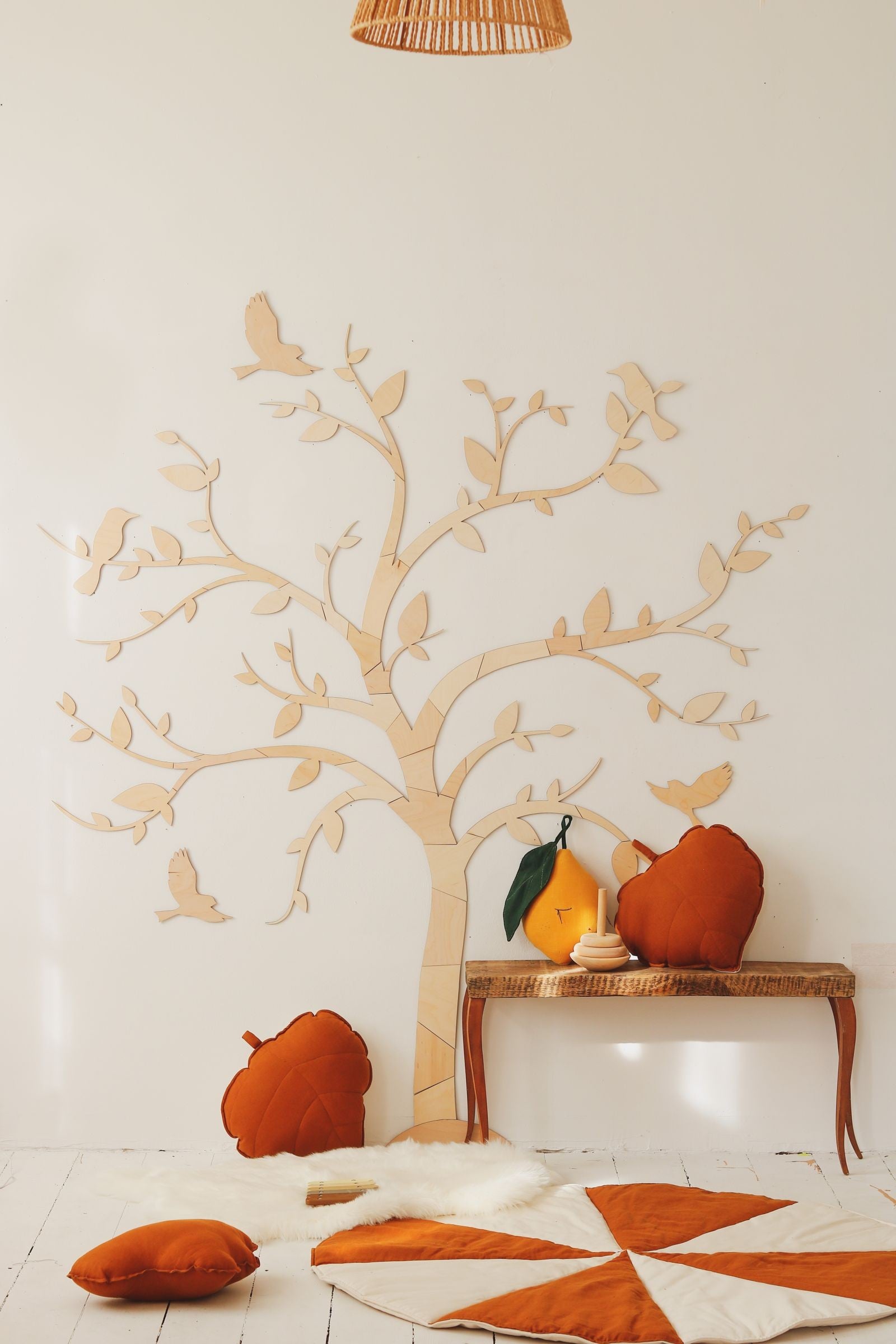 Wooden Wall Decoration - Tree with Birds