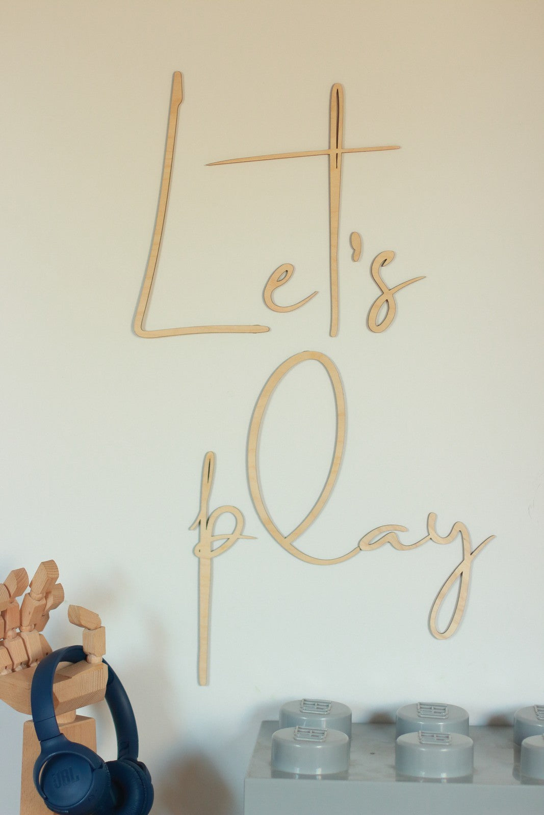 Wooden Wall Sign - Let's Play