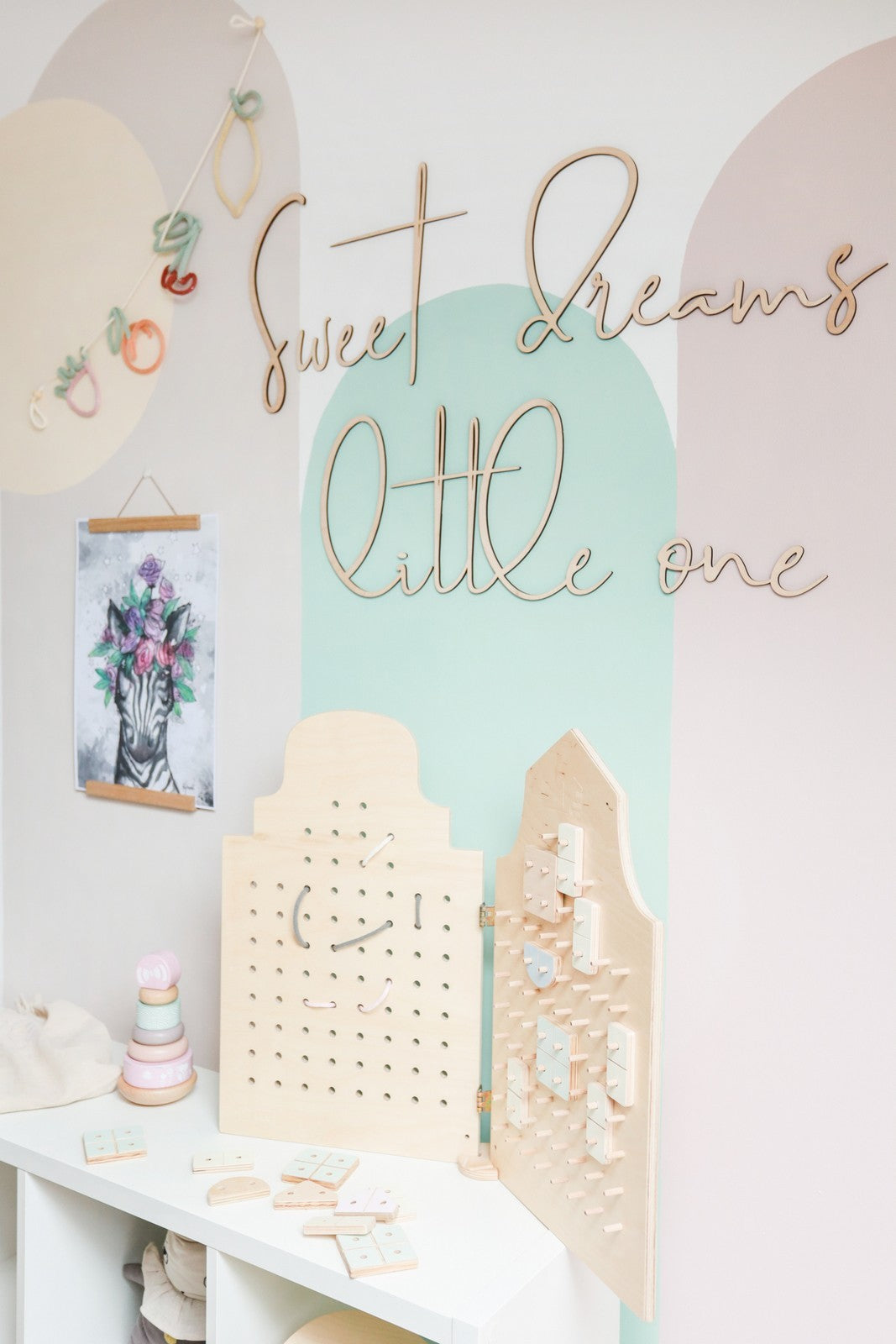 Wooden Wall Sign - Sweet Dreams Little One