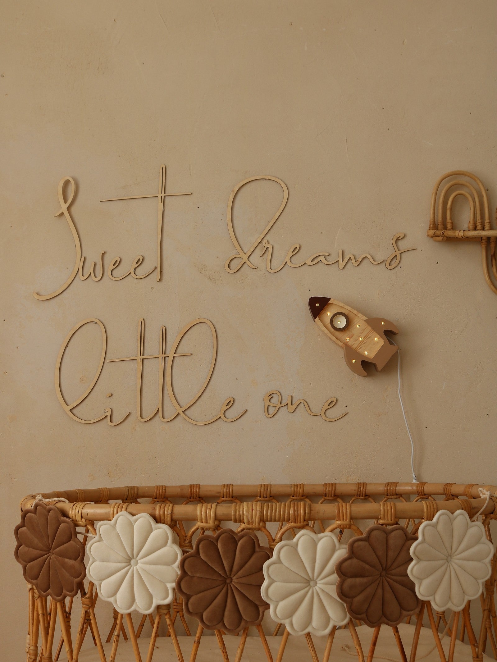 Wooden Wall Sign - Sweet Dreams Little One